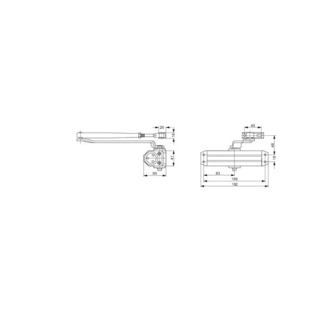 Доближувач Assa Abloy DC110 (40-80кг) Bronze (DC110-8014)