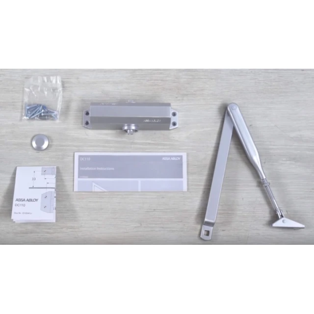 Доводчик дверей Assa Abloy DC110 (40-80 кг) Silver (DC110-EV1)