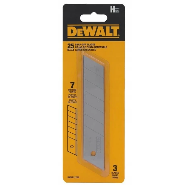 Лезо гартоване ламане DeWALT 25 мм 3 шт (DWHT11726-0)