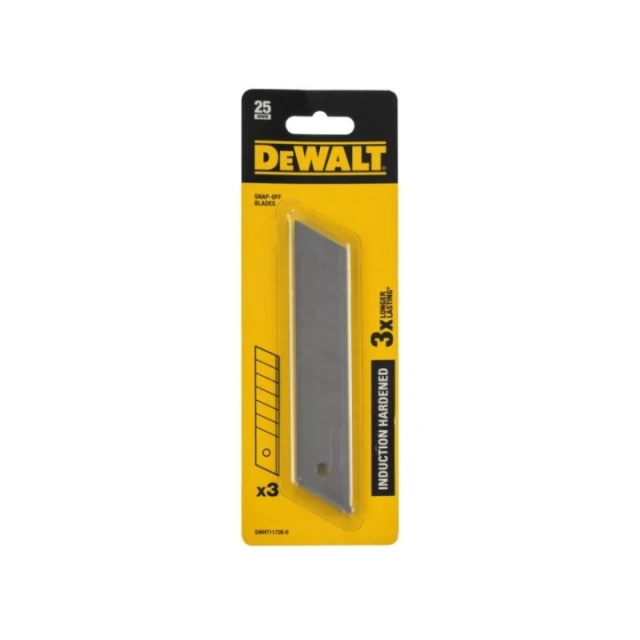 Лезо гартоване ламане DeWALT 25 мм 3 шт (DWHT11726-0)