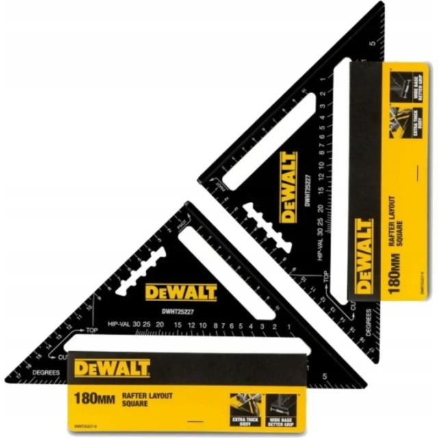 Кутник столярський DeWALT 180 мм (DWHT25227-0)