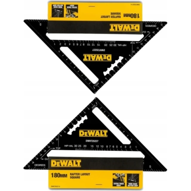Кутник столярський DeWALT 180 мм (DWHT25227-0)