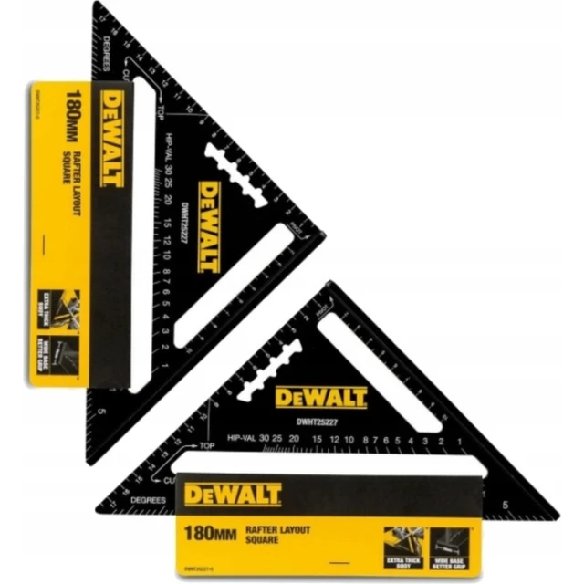 Кутник столярський DeWALT 180 мм (DWHT25227-0)