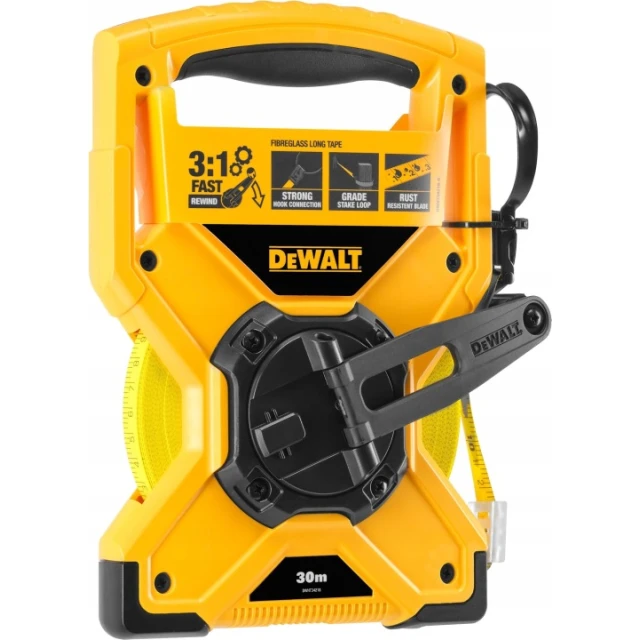 Рулетка DeWALT 30 м зі скловолокном (DWHT34218-0)