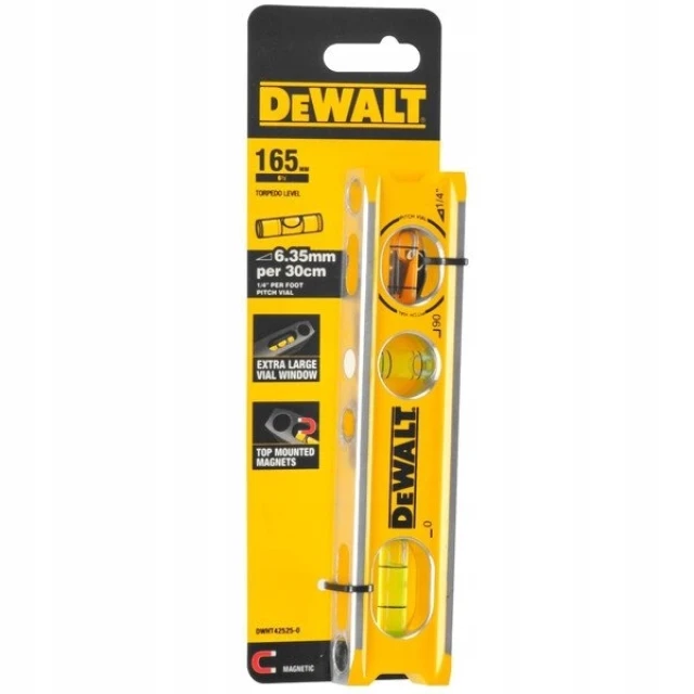 Уровень Torpedo плоский DeWALT 165 мм (DWHT42525-0)