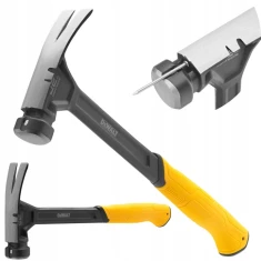 Молоток столярный стальной монолитный DeWALT 624 г (3253560510060)