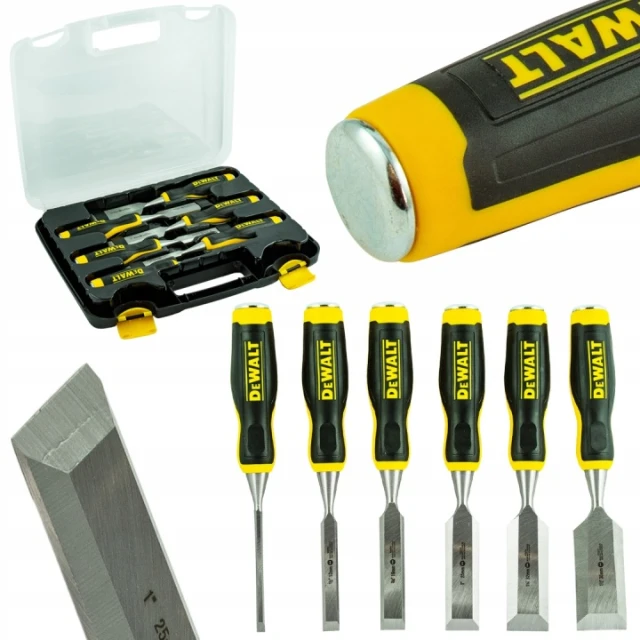 Зубило столярське плоске комплект DeWALT 6 шт (DWHT16852-9)