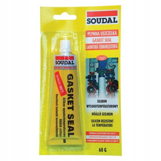 Герметик високотемпературний Soudal 285°C 60gr Blister (120035)