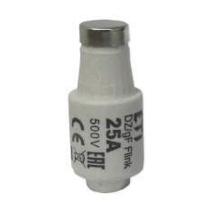 Запобіжник плавкий ETI ETI Polam 25A DII gF 500V, 5 шт (002312107/ETI)