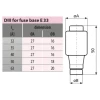 Запобіжник плавкий ETI ETI Polam 35A DIII gF 500V, 5 шт (002313107/ETI)