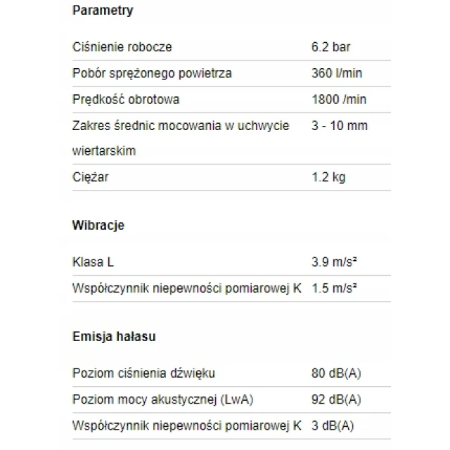 Дрель пневматична DB Metabo 10 (604120000)