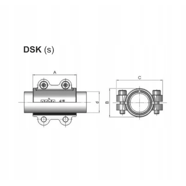 Муфта ремонтна DSK GEBO 50 2