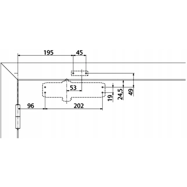 Доводчик дверей Assa Abloy DC120 (40-80 кг) Silver (4042203421943)