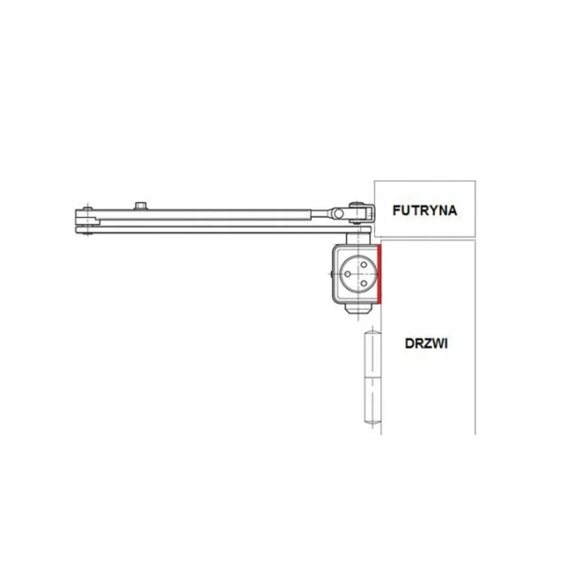 Плита монтажна до Assa Abloy DC140 Brown (DCA161-8014)