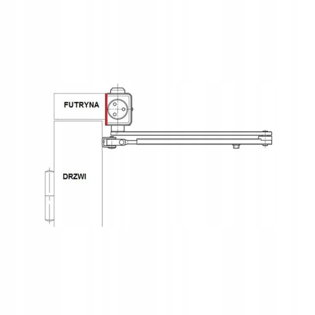 Плита монтажна до Assa Abloy DC140 Black (DCA161-9005)