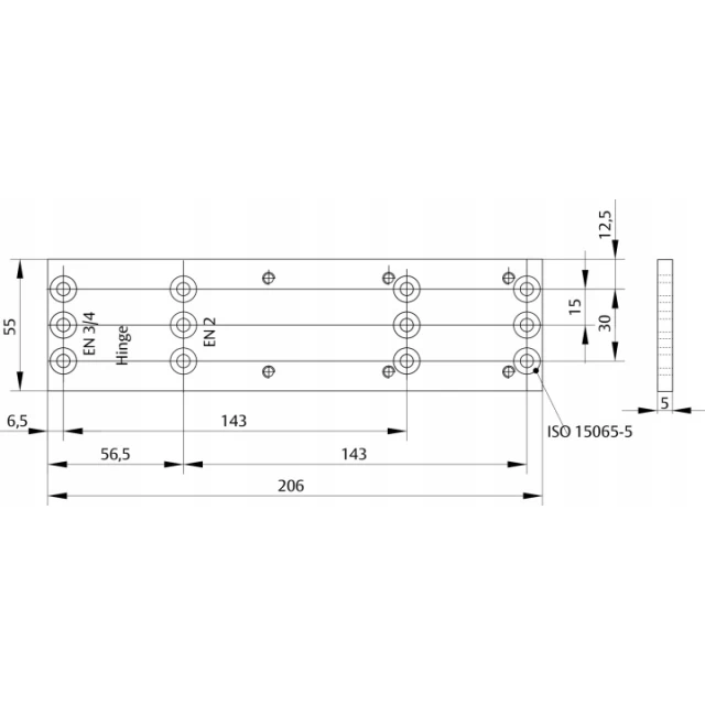 Плита монтажна до Assa Abloy DC140 White (DCA161-9016)