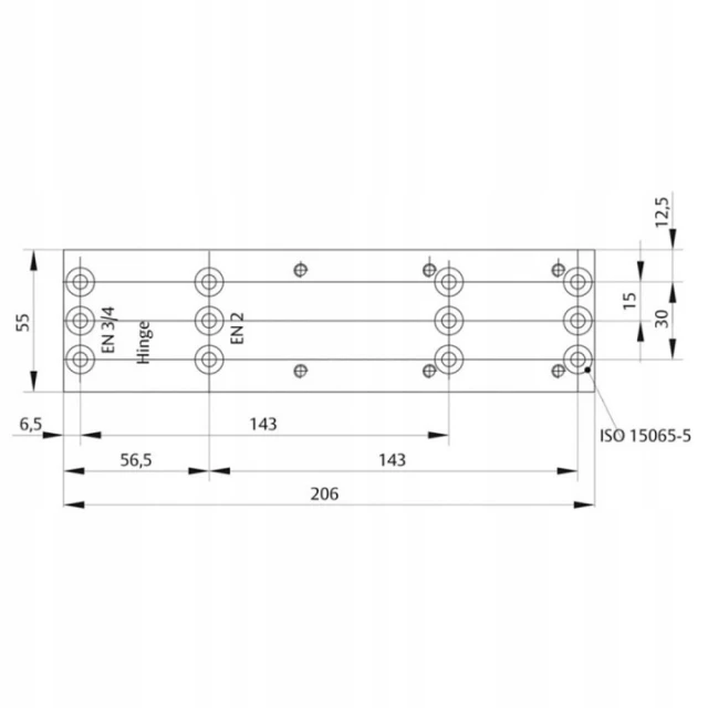 Плита монтажна до Assa Abloy DC140 White (DCA161-9016)