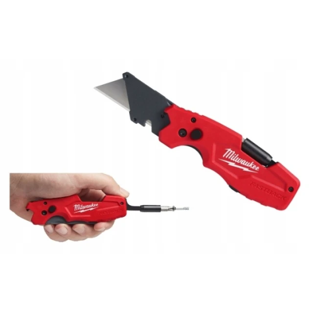 Нож FASTBACK™ со складным трапецеидальным лезом Milwaukee 6 в 1 (4932478559)