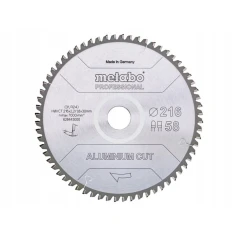 Диск пиляльний Metabo 216x58z x30 з ТПК для алюмінію (628443000)