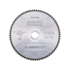 Диск пильний Metabo 254x72z x30 для алюмінію (628447000)