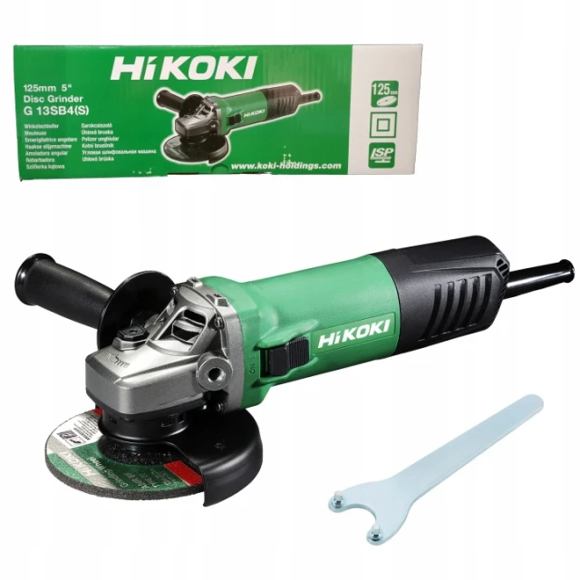 Кутова шліфмашина HiKOKI 125 мм 1400 W з плавним пуском (G13SB4 YGZ)