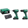 Набір Шуруповерт HiKOKI DS18DD + Гайковерт HiKOKI WH18DD 2xBSL1830C (4966376335695)