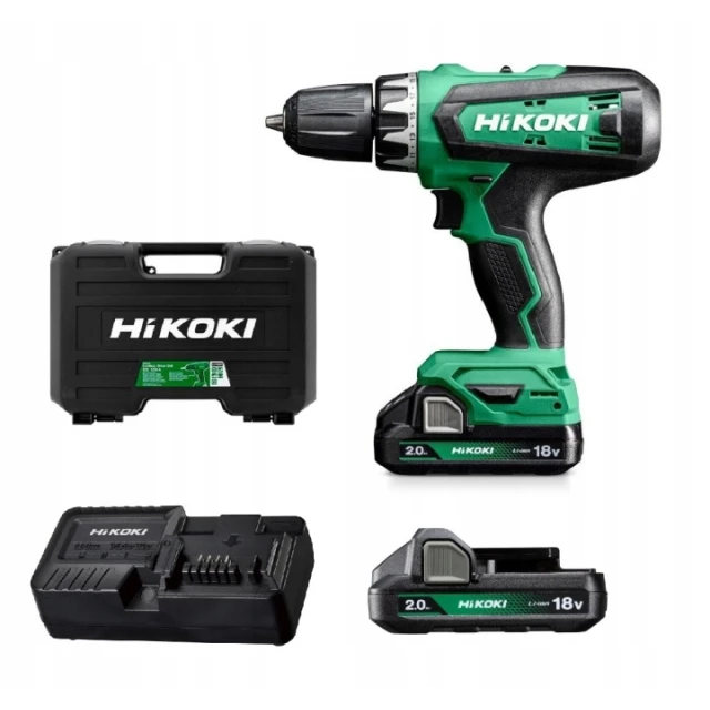 Шуруповерт HiKOKI 18V 2x2Ah 53Nm з кейсом (DS18DF)