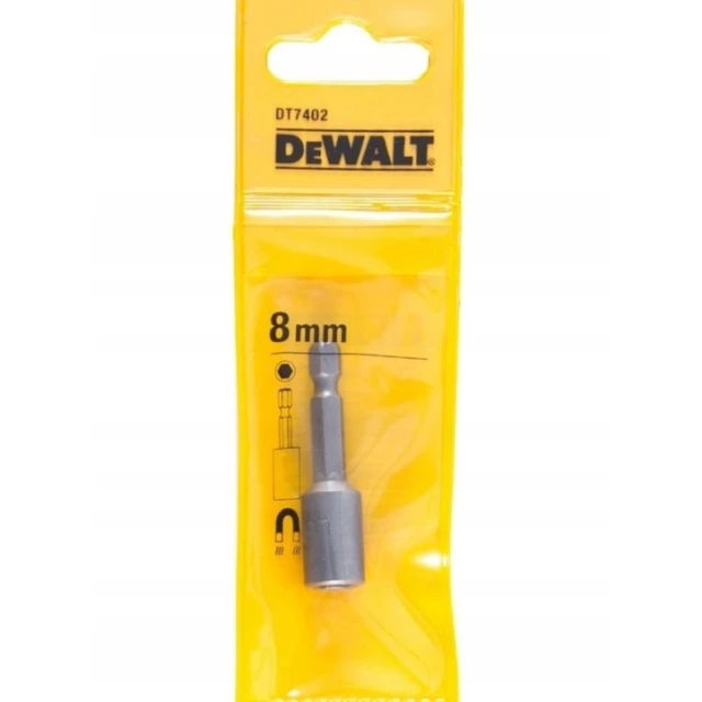 Головка магнітна для шурупів DeWALT 8 мм L-50 мм (DT7402)