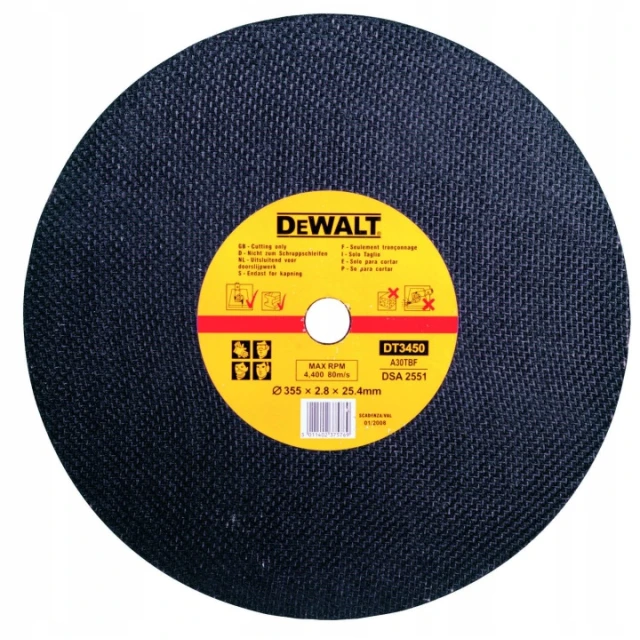 Диск для металу DeWALT 355x3,0 25,4 мм (DT3450-QZ)