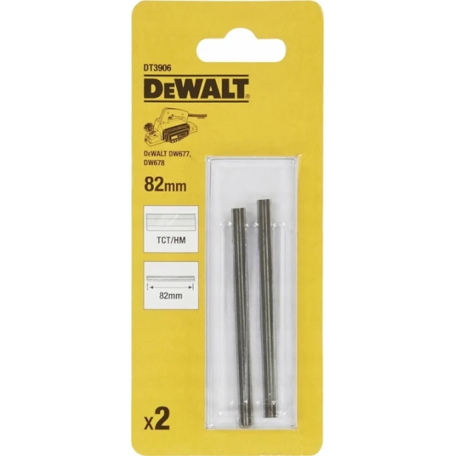 Ножі до рубанка TCT/HM DeWALT 82 мм (DT3906)