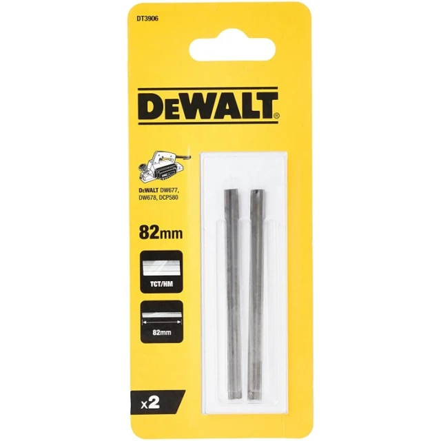 Ножі до рубанка TCT/HM DeWALT 82 мм (DT3906)