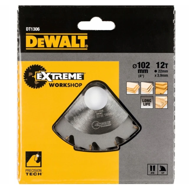 Фреза для шипів ламелло DeWALT 102x22x3,9 мм 12 зубів (DT1306)