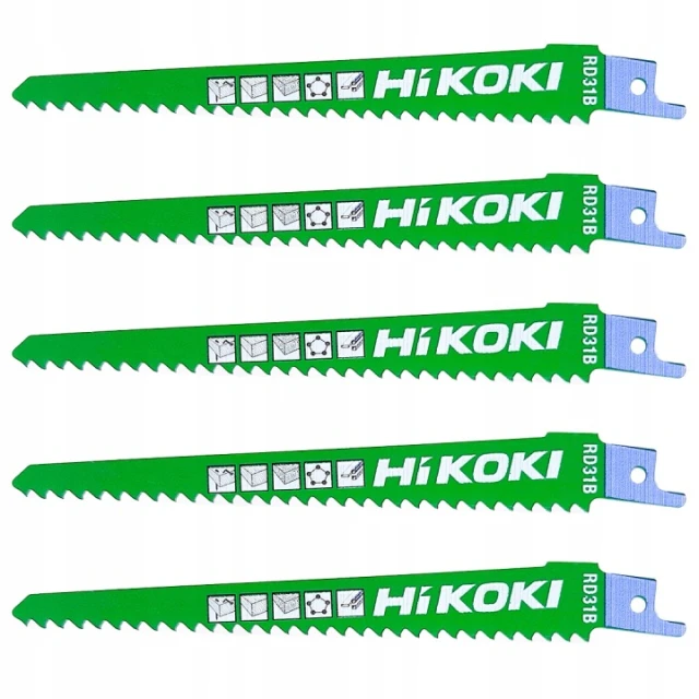 Полотно для шаблярної пили HiKOKI 150 мм 6 TPI 1,25 мм 5 шт (RD31B)