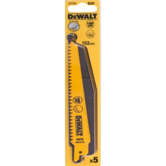 Полотно для шаблярної пили DeWALT 152 мм 4,2 мм комплект 5 шт (DT2356)