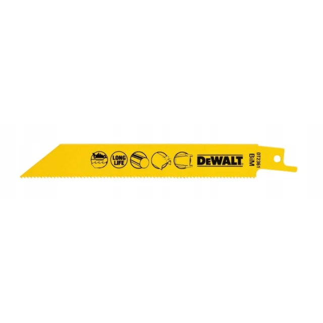 Полотно для шаблярної пили DeWALT 152 мм 1,8 мм комплект 5 шт (DT2361)