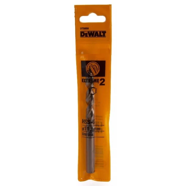 Свердло по металу DeWALT 11,5×142 мм Extreme 2 (DT5059)