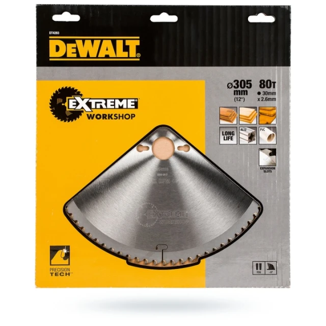 Диск пиляний EXTREME DeWALT 305x60z x30 з видією (DT4260)