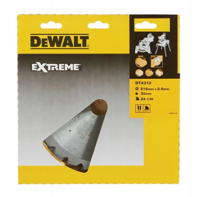 Диск пильний DeWALT 216x24z x30 з видіями EXTREME (DT4310)