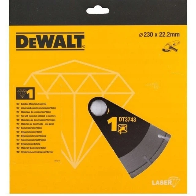Диск алмазний сегментний DeWALT 230 мм (DT3743-XJ)