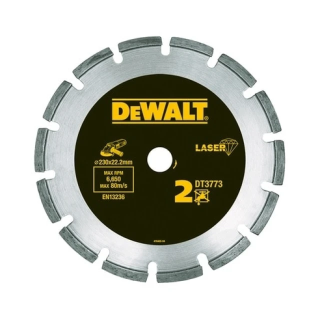 Диск алмазний сегментний DeWALT 230 мм (DT3743-XJ)
