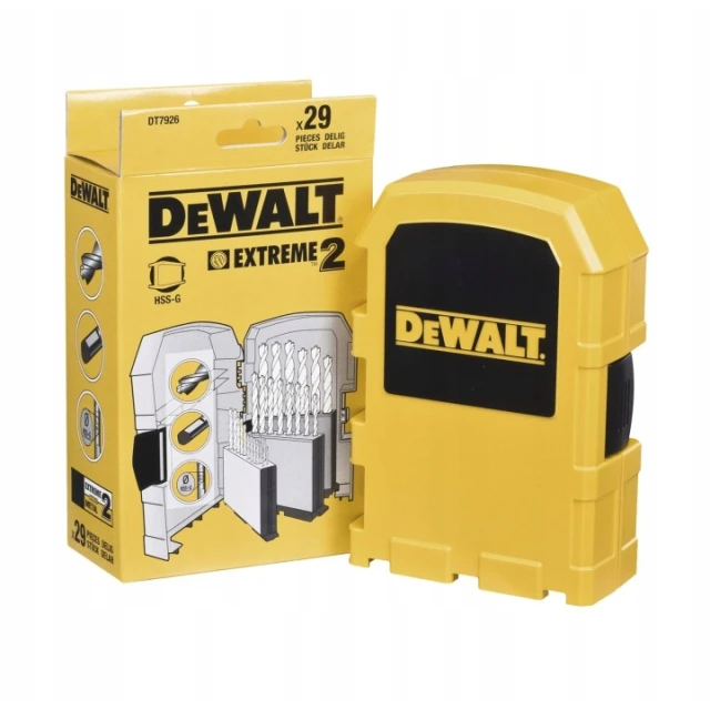 Набор сверел для металла DeWALT 29 шт Extreme (DT7926)