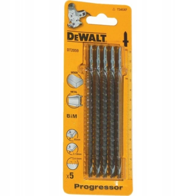 Полотно для лобзика PROGRESSOR DeWALT 100 мм 2,4-5 мм (DT2059)