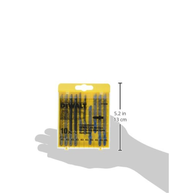 Полотно для лобзика комплект DeWALT 10 шт універсальні дерево/метал (DT2294)