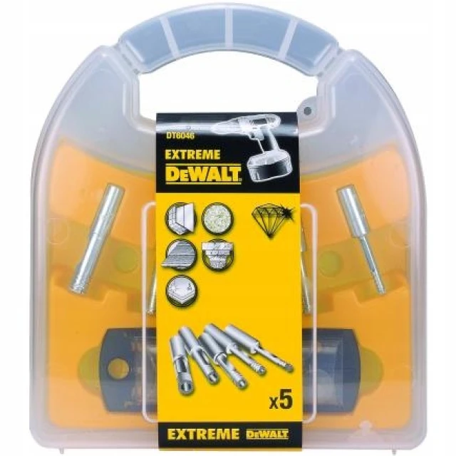 Набір свердел діамантових DeWALT 5 шт 5-10 мм (DT6046)
