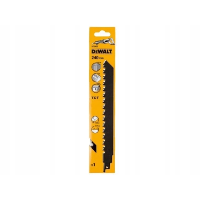 Полотно для піл DeWALT 240 мм 2TPI 12,7 1 шт (DT2420)