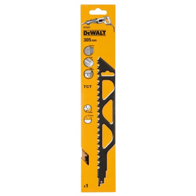 Полотно для пилок сабельних DeWALT 305 мм 2TPI 12,7 мм 1 шт (DT2421)