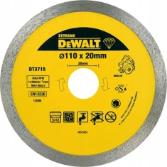 Диск алмазний суцільний DeWALT 110 мм 1,6x8 мм (DT3715)