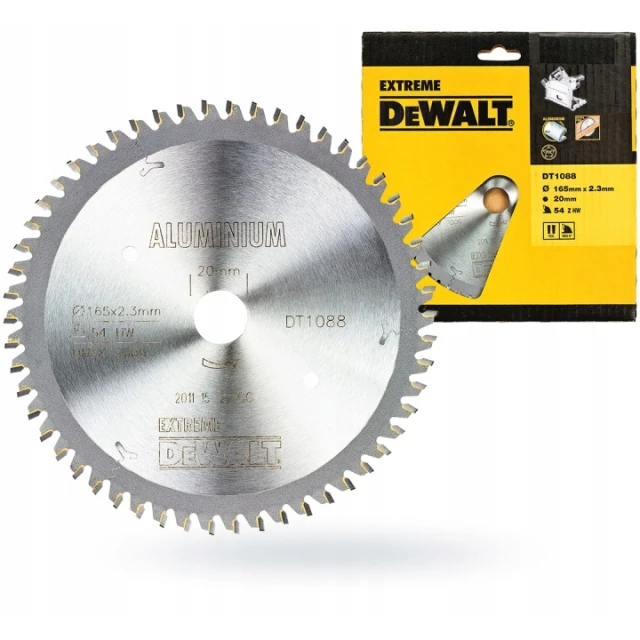 Диск пиляючий DeWALT 165x54z x20 для алюмінію EXTREME (DT1088)