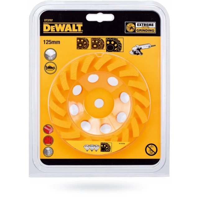 Шліфувальний круг DeWALT 125 мм бетон TURBO (DT3797)