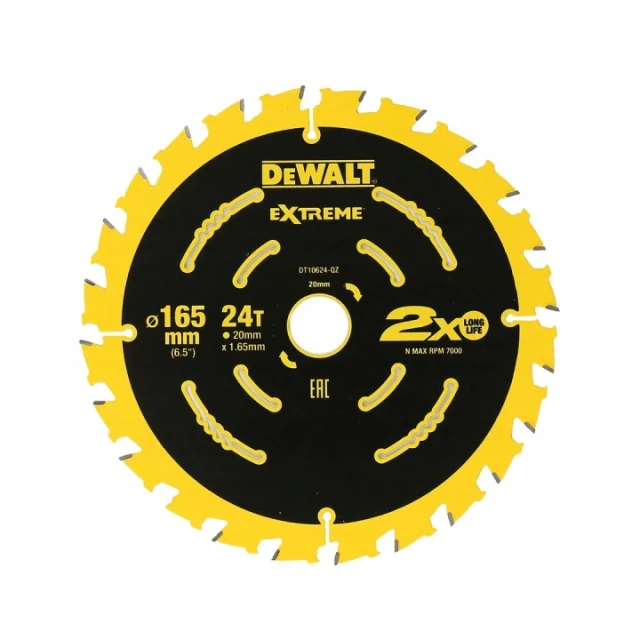 Диск пильный Elite DeWALT 165x24z x20 мм (DT10624-QZ)